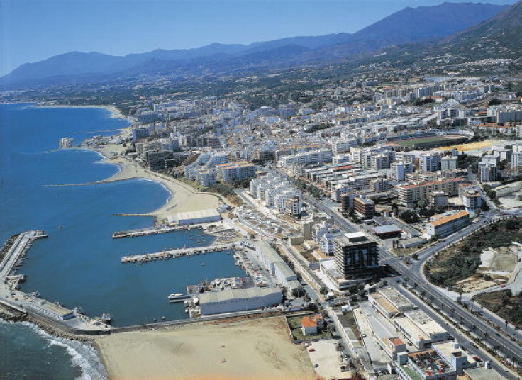 Ariel view of Marbella, Spain