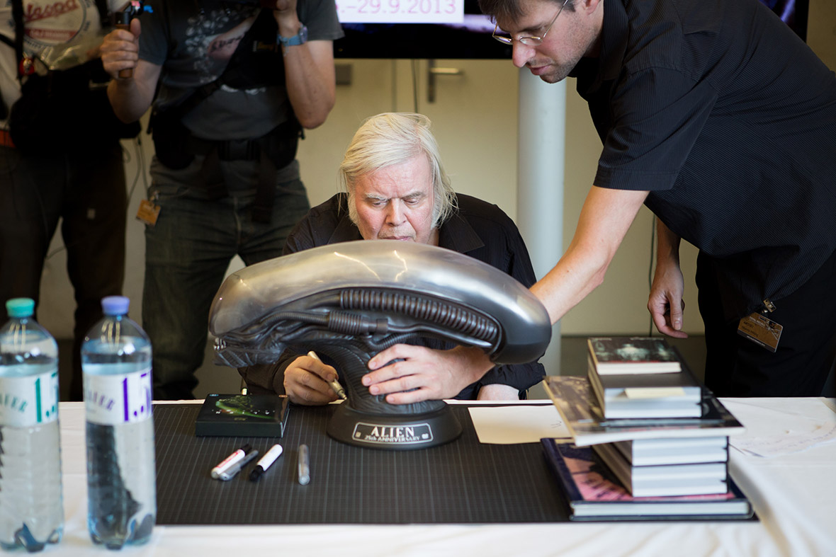 Book signing with HR Giger