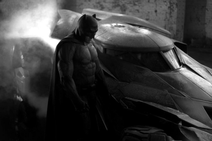 Ben Affleck as Batman and the new Batmobile