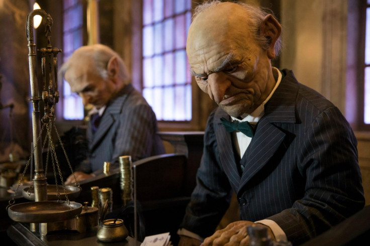 The ride has recreated the hardworking goblins of Gringotts Bank