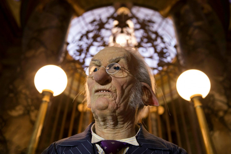 The goblins in Gringotts Banks will actually move and work away counting precious gems as visitors walk pask