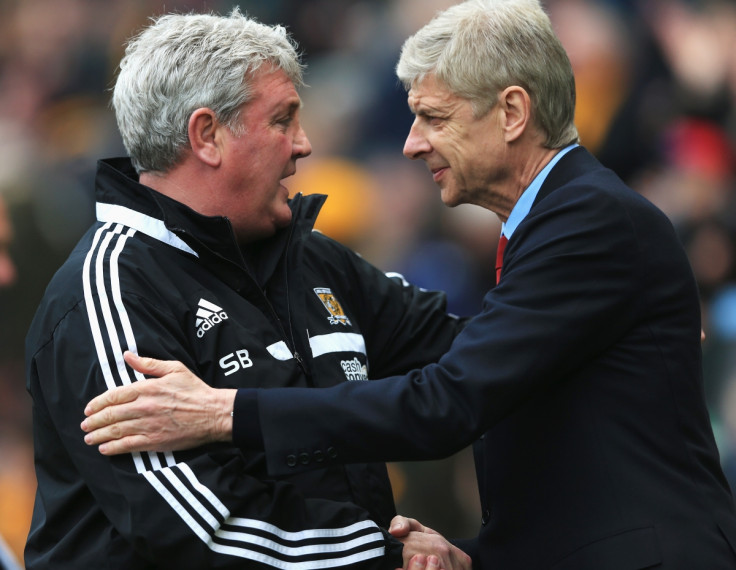 Steve Bruce and Arsene Wenger