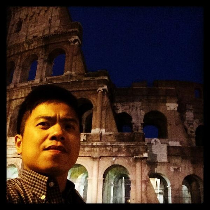 The Colosseum in Rome is the most popular location for selfies