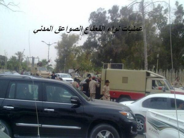 This image reportedly shows members of Libya's GNC being arrested by military in Tripoli