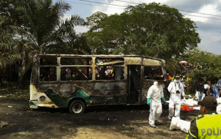 Colombia bus fire