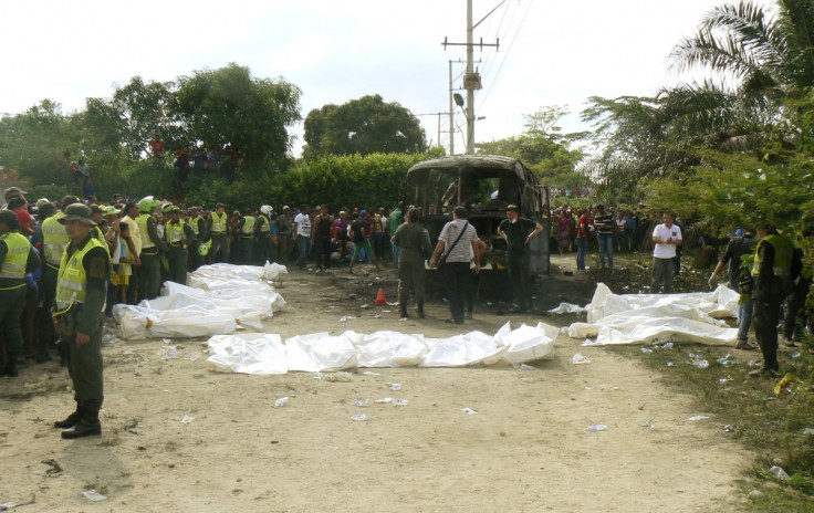 Colombia Bus Fire Driver Petrol Children