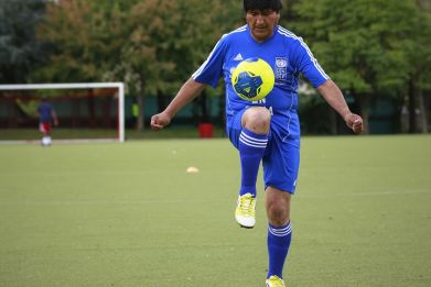 Bolivia President Evo Morales will take time out from running the country to play for Sport Boys