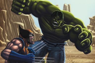Wolverine battles The Hulk