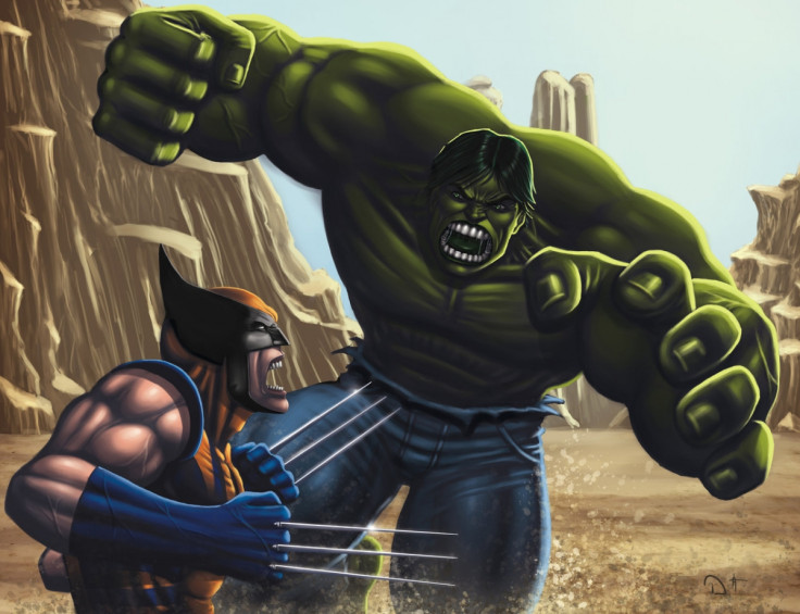 Wolverine battles The Hulk