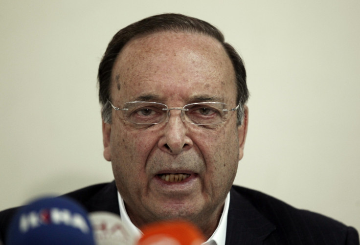 Soma Holding Chairman Alp Gurkan talks during a news conference in Soma