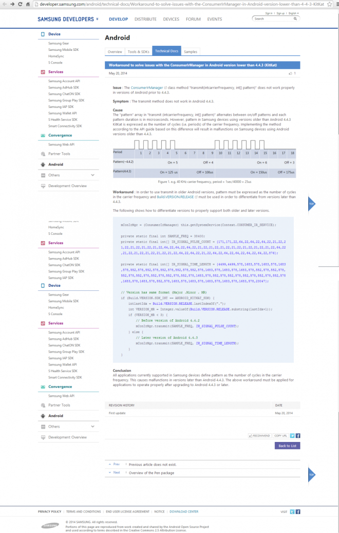 Android 4.4.3 Spotted in Tech Document via Samsung's Developer Website Android 4.4.3 Spotted in Tech Document via Samsung's Developer Website
