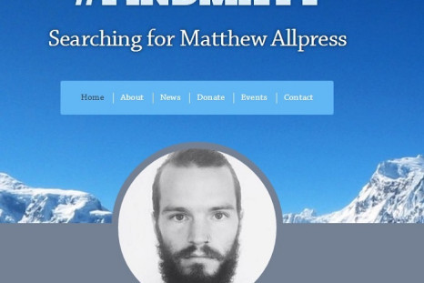 Social media campaign to find Matthew Allpress.