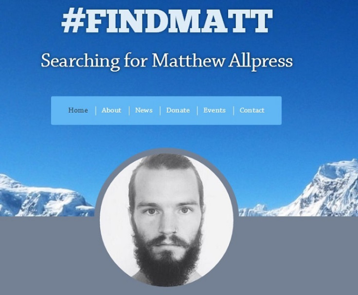 Social media campaign to find Matthew Allpress.