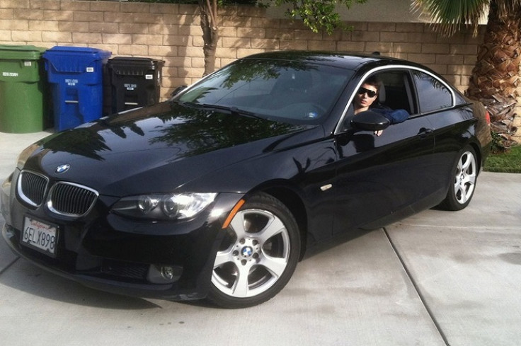 Elliot Rodger in his black BMW, where he was found dead from an apparently self-inflicted gunshot wound.