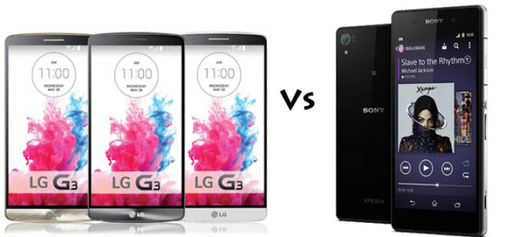 LG G3 versus Sony Xperia Z2