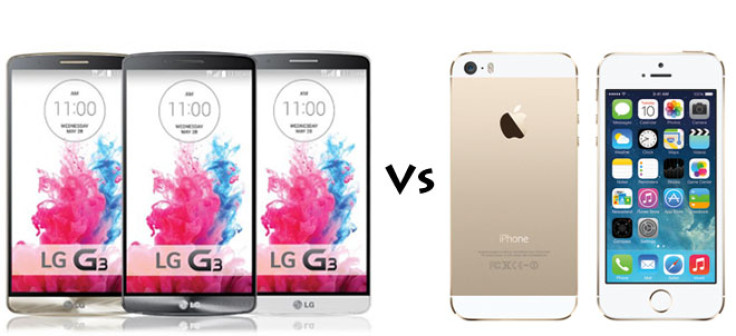 LG Gs versus iPhone 5s