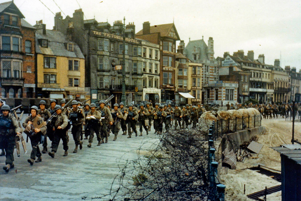 DDay Landing Sites Then and Now Normandy Beaches in 1944 and 70 Years