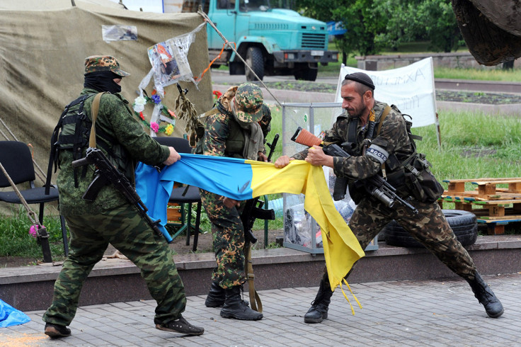 Pro-Russian militia eastern Ukraine flag