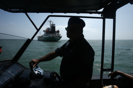 Maritime police off the coast of Malaysia