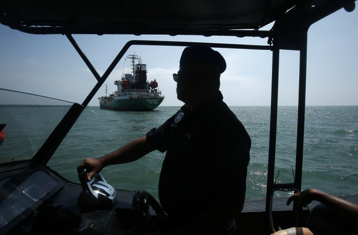 Maritime police off the coast of Malaysia
