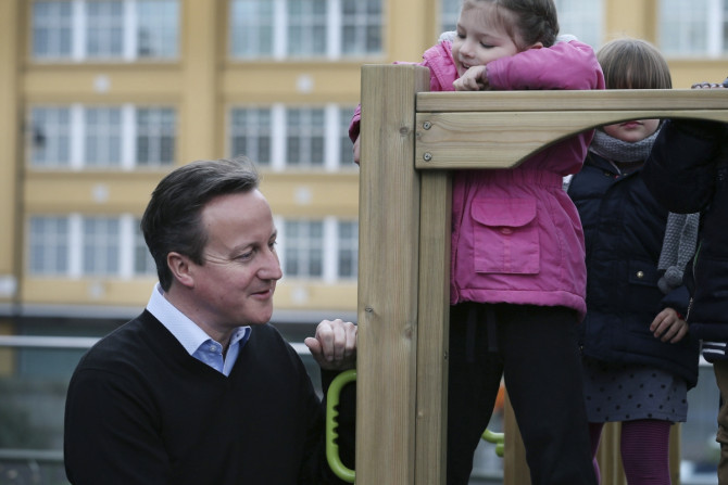 Child and David Cameron