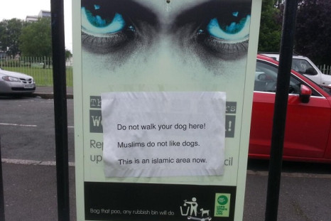 Offensive poster was put up outside Bartlett Park, Poplar