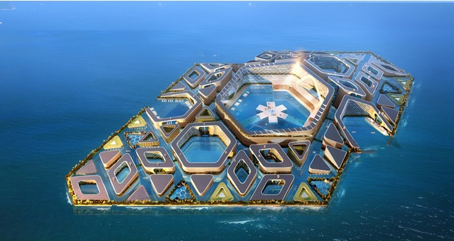 Floating City with Submarine Taxis Unveiled to Fight Asia's Population ...