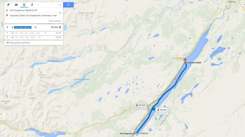 Loch Ness Monster Google Maps