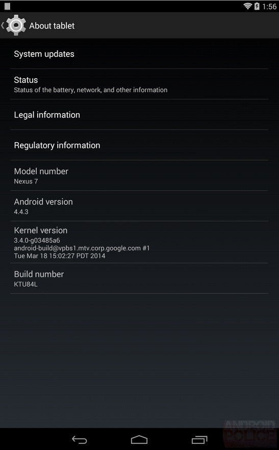 Android 4.4.3 KTU84L KitKat Android 4.4.3 KTU84L KitKat