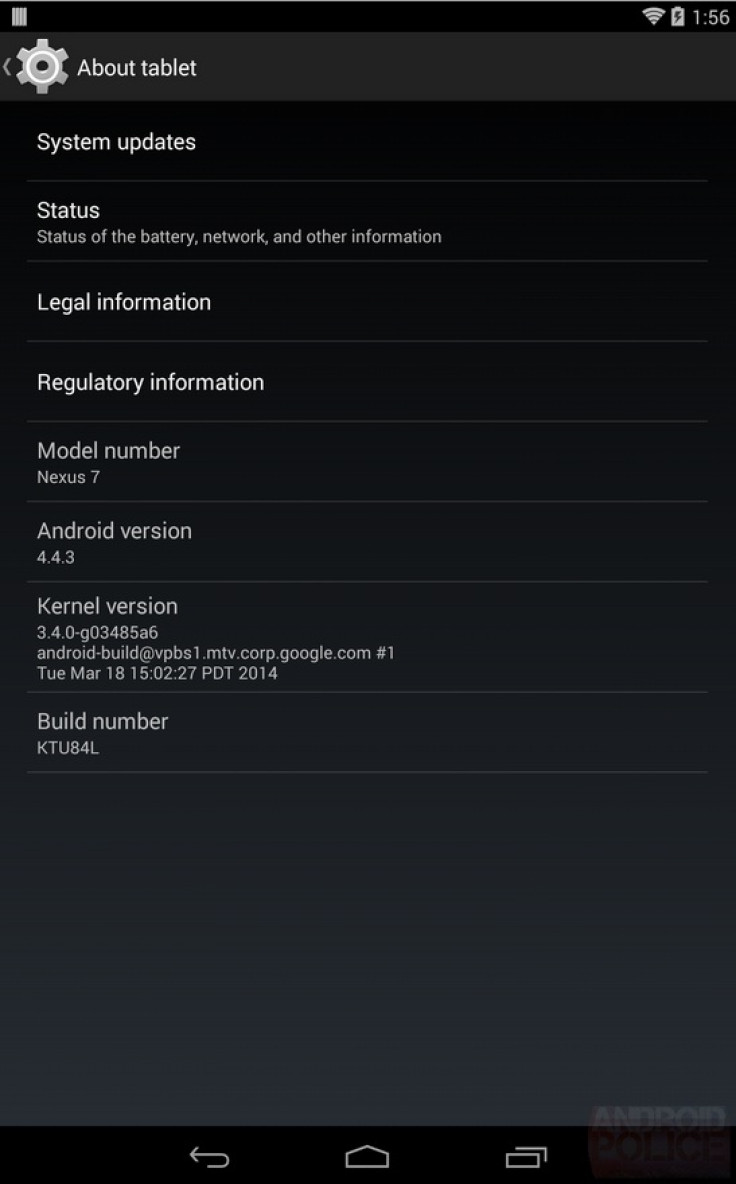 Android 4.4.3 KTU84L KitKat