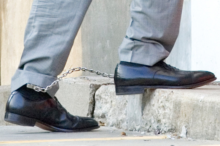 feet shackled