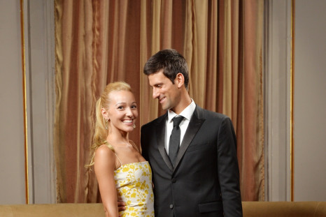 The couple attend a New York fundraiser for the Novak Djokovic Foundation. (Getty)