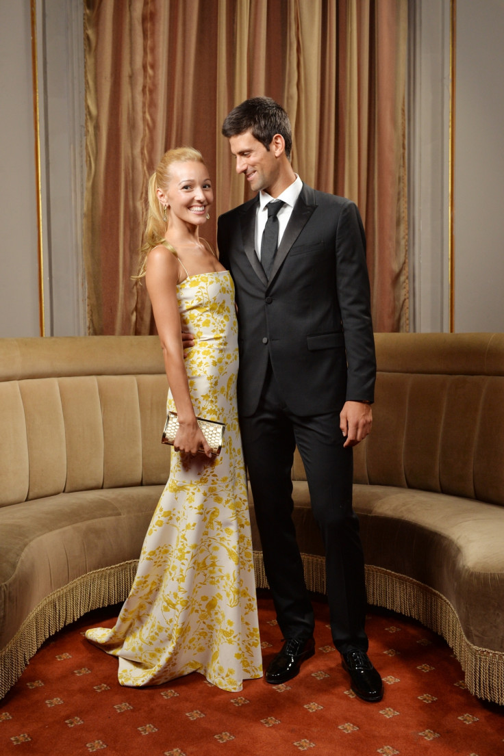 The couple attend a New York fundraiser for the Novak Djokovic Foundation. (Getty)