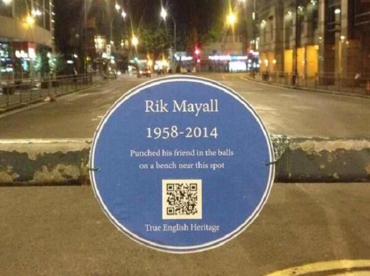 Rik Mayall Blue Plaque