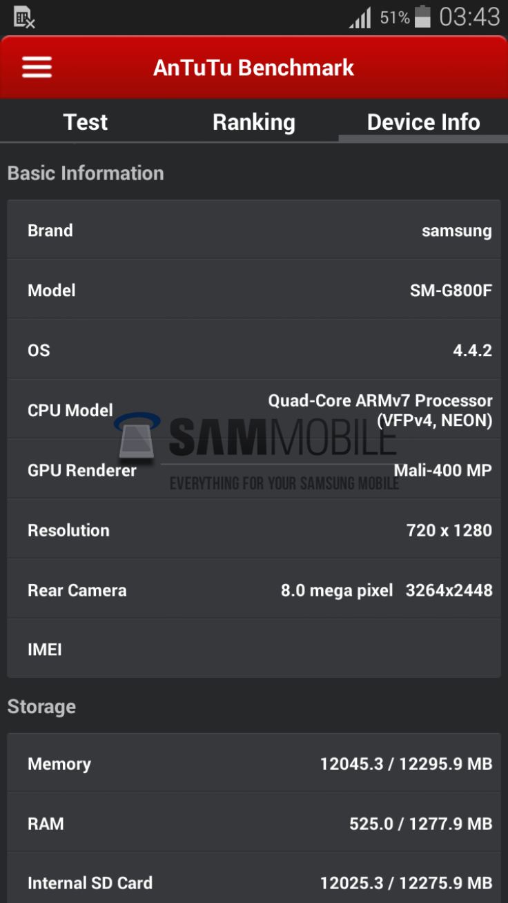 Galaxy S5 Mini Spotted in AnTuTu and CPU-Z Tests, New Screenshots Confirm Specs