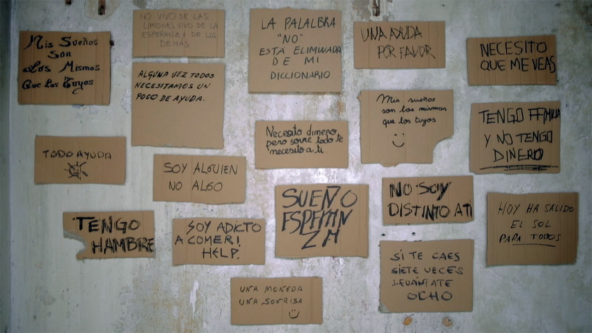 homeless carboard signs