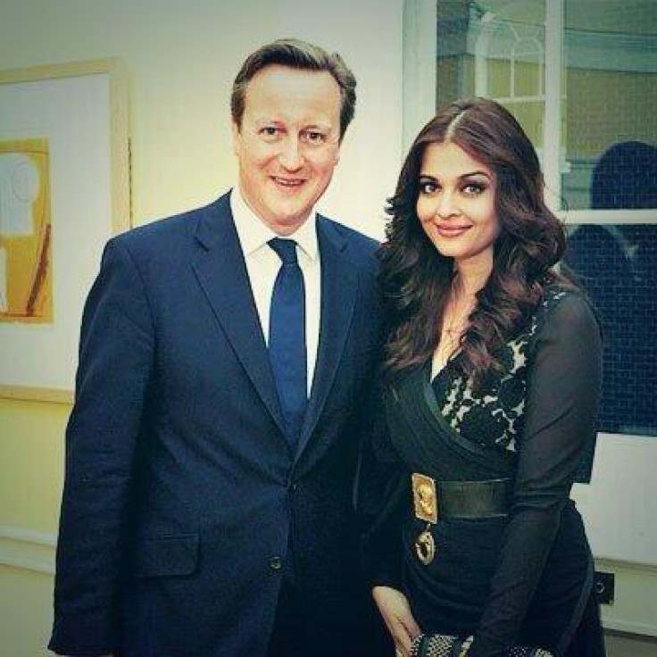 Aishwarya Rai with David Cameron