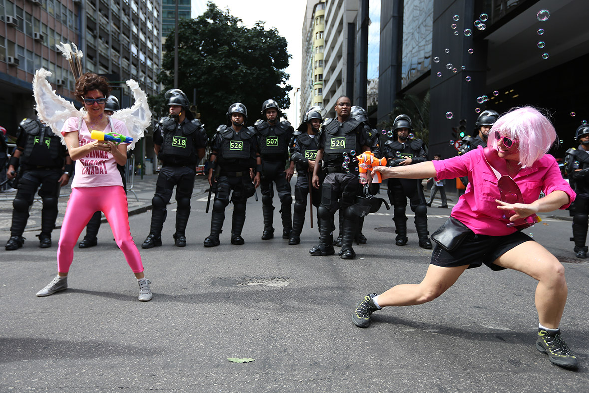 world cup protests brazil 2014 Rio de Janeiro