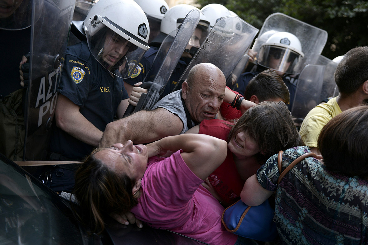 greece bailout protests