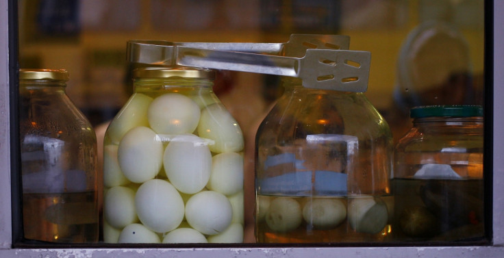 Pickled eggs are a favourite snack in British (and particularly northern) pubs, bars and taverns.
