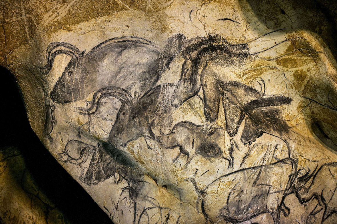 The cave has more than 1,000 pictures, many featuring animals such as bison, mammoths and rhinos