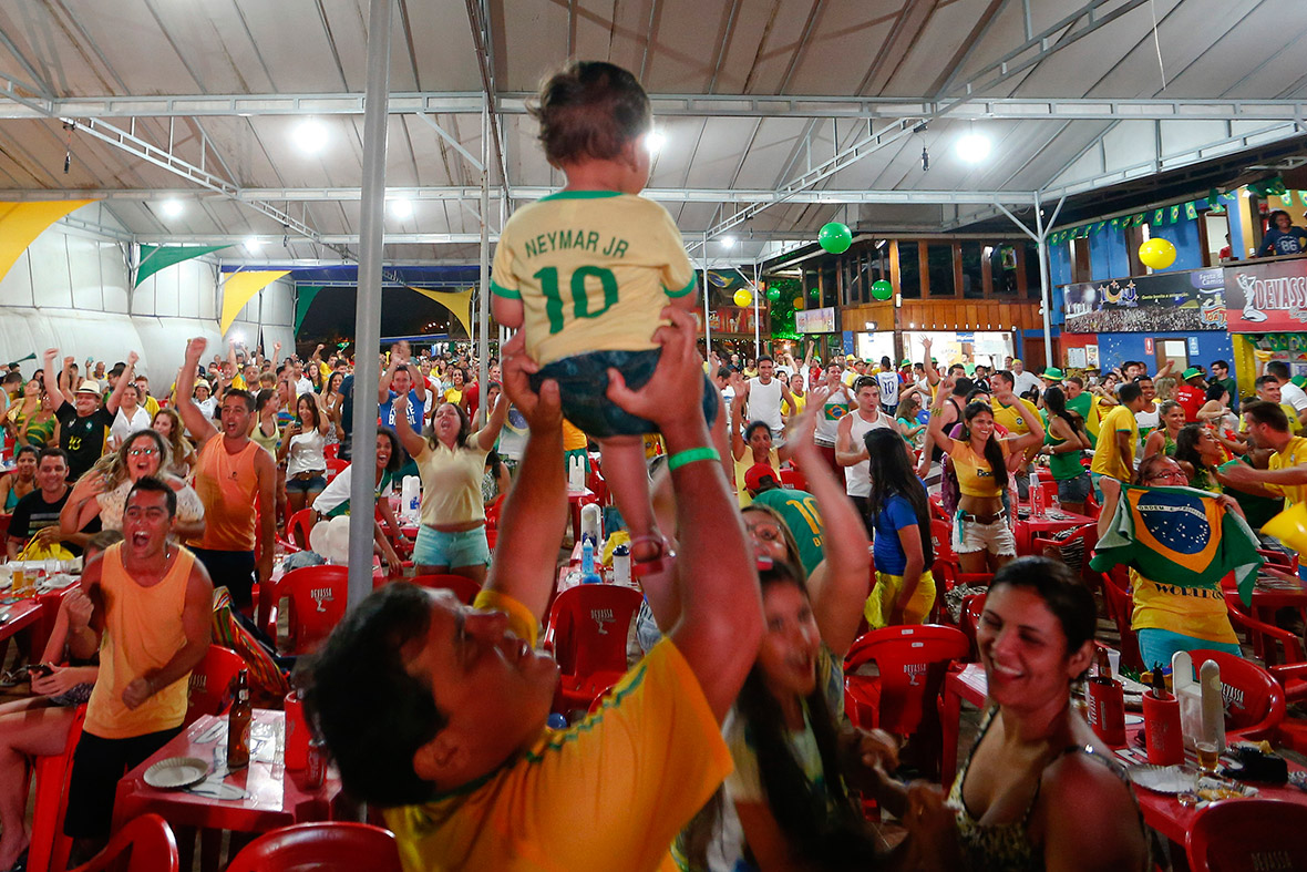 world cup fans brazil