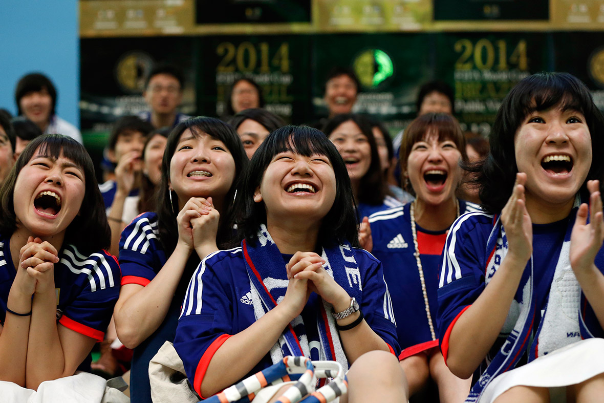 world cup fans japan