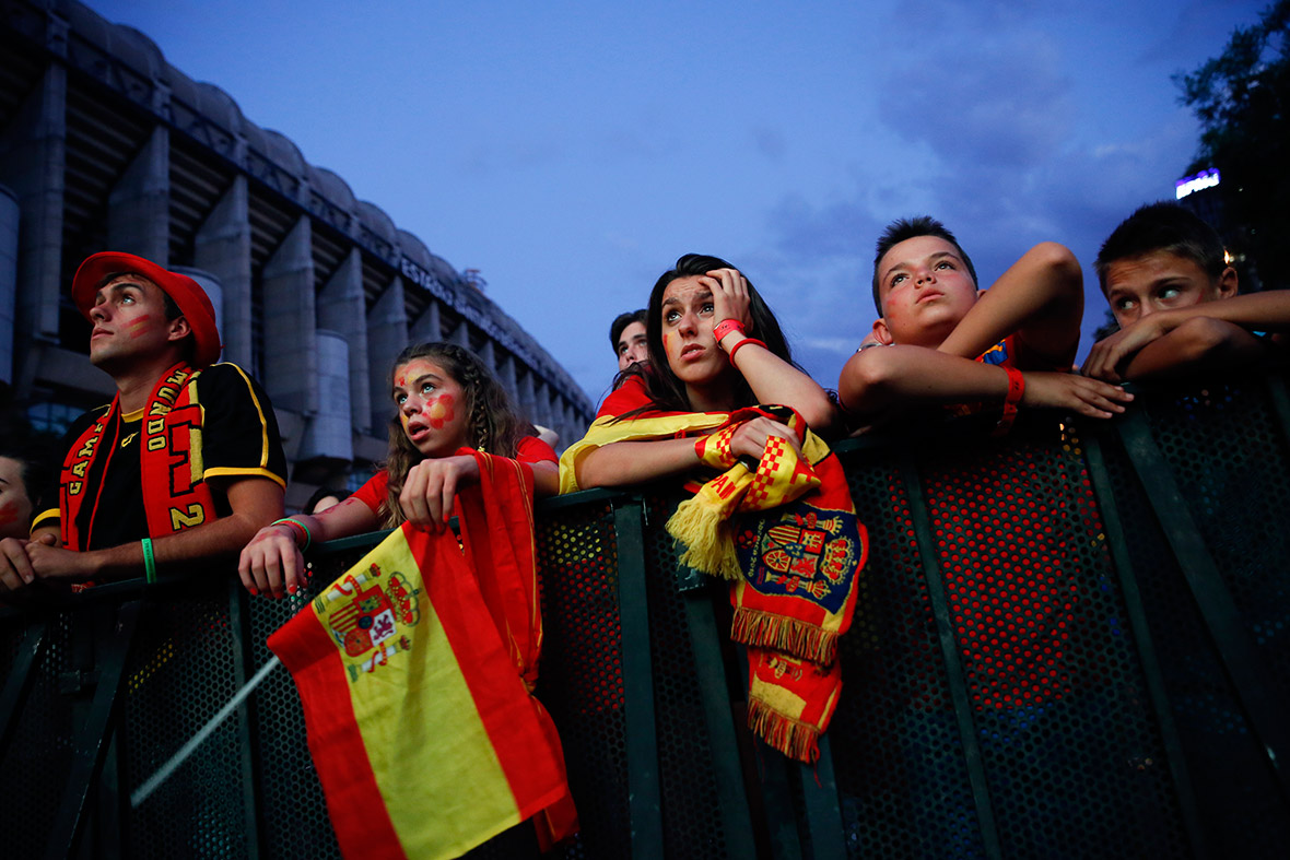 world cup fans spain
