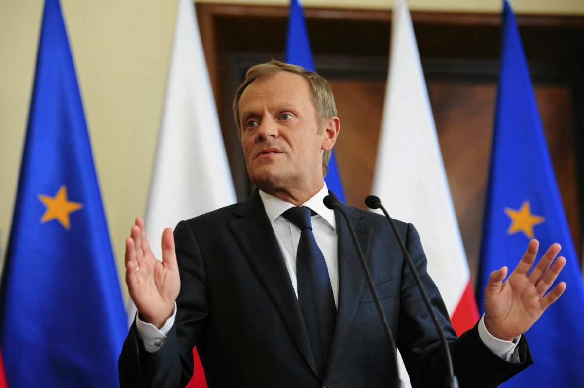 Polands Prime Minister Donald Tusk in Warsaw June 16, 2014. Tusk said he had no intention of dismissing his Cabinet over a leaked tape recording