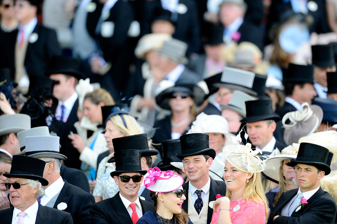 A general view of racegoers during day one of Royal Ascot at Ascot Racecourse