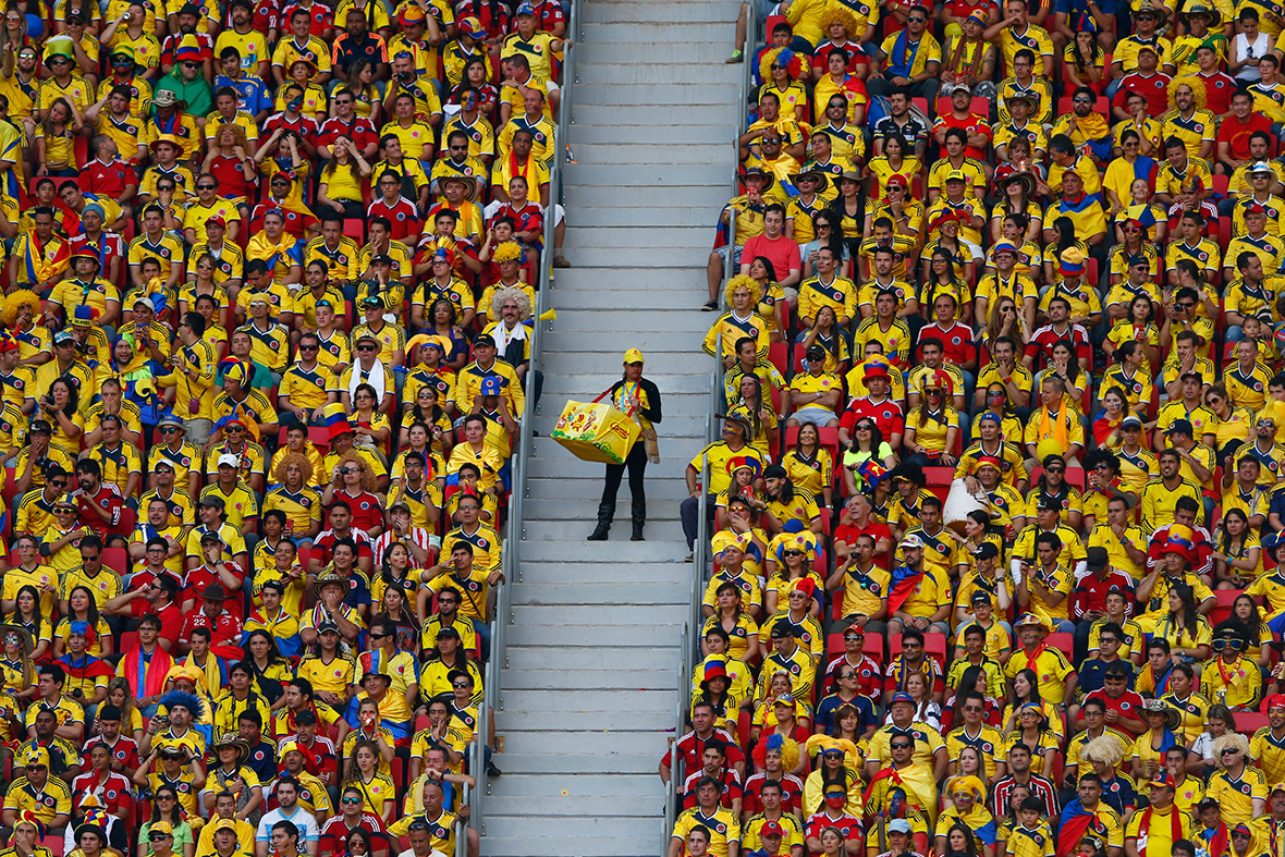 world cup fans colombia