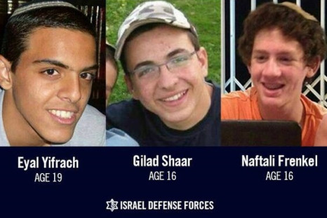 Missing Israeli teenagers Naftali Frenkel, Gilad Shaar and Eyal Yifrach