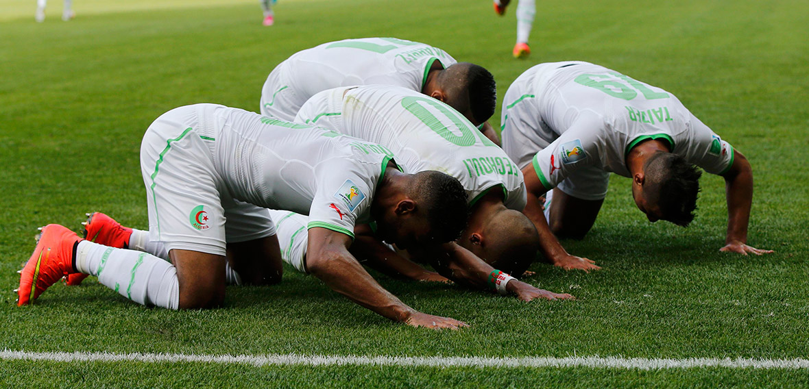 world cup goal celebration algeria