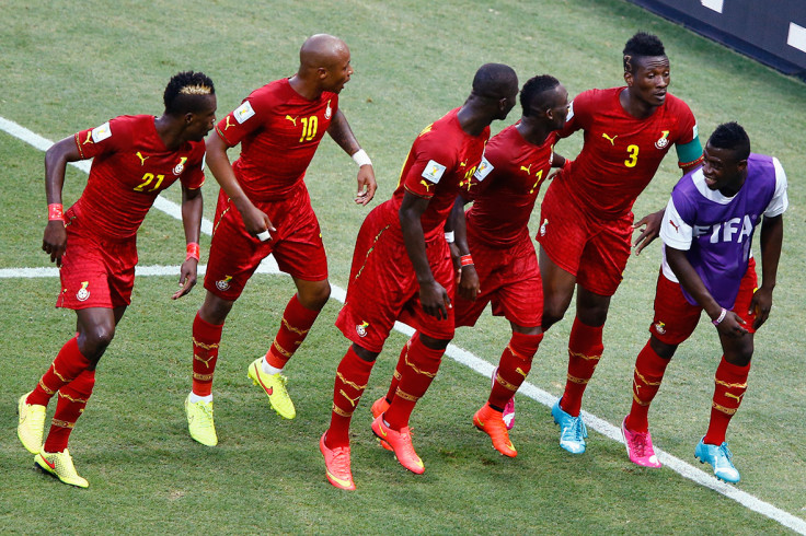 world cup goal celebration ghana